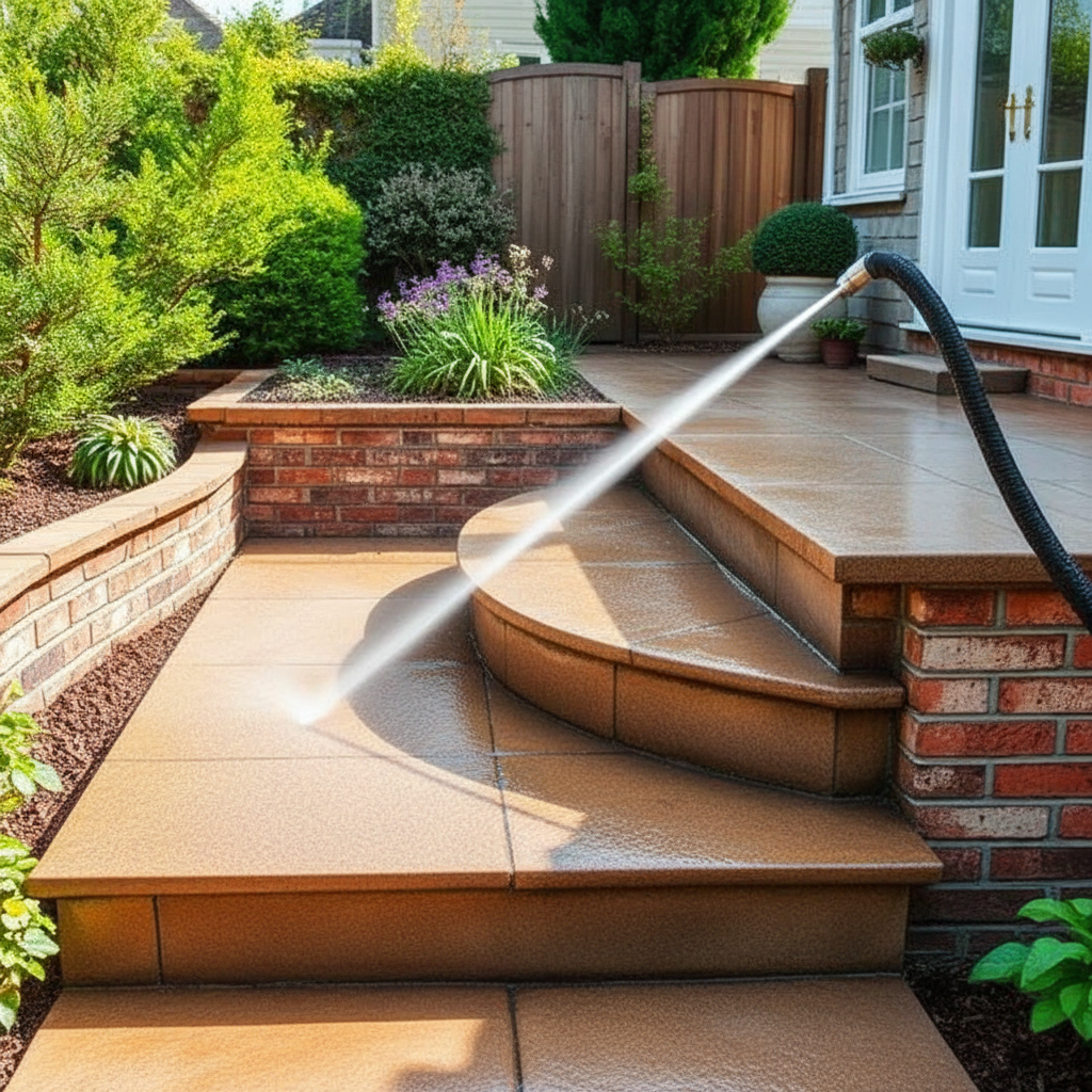 High-pressure washing for paths and hard surfaces in Falkirk and Stirling